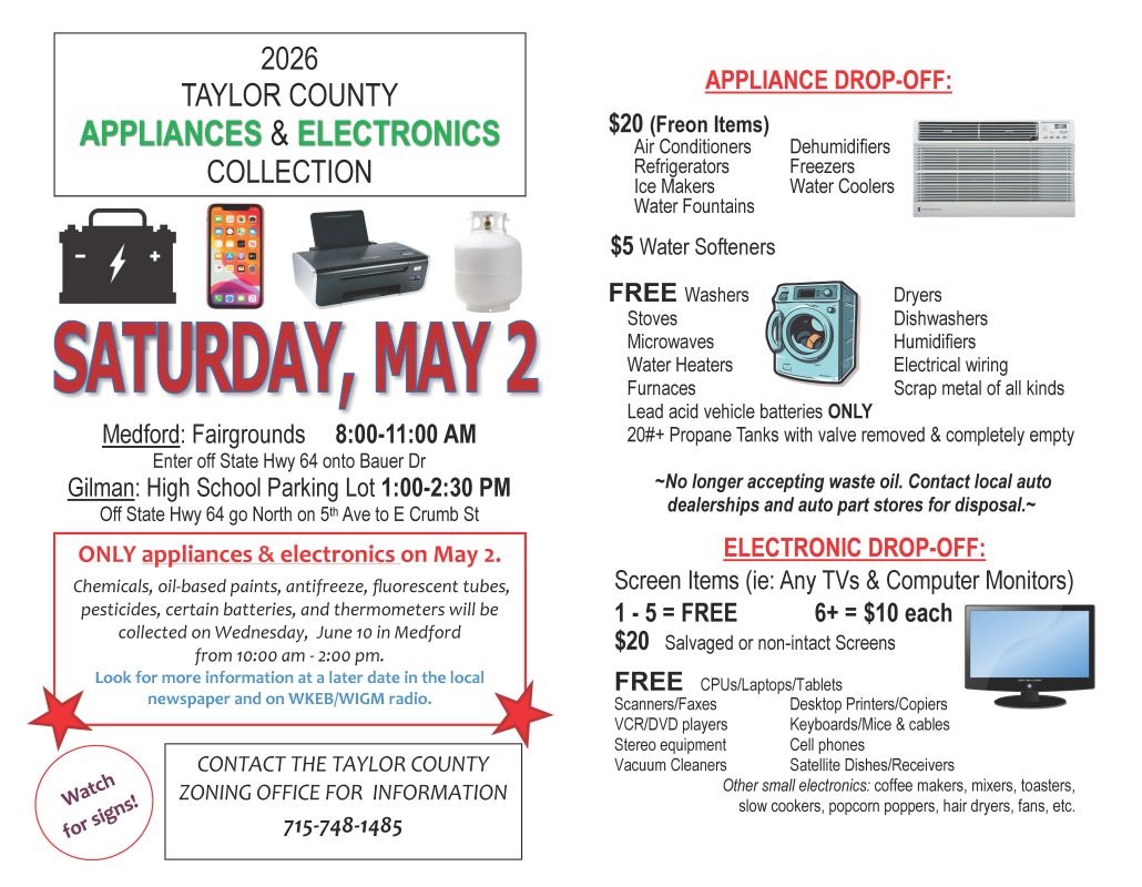 Taylor County Appliances & Electronics Collection