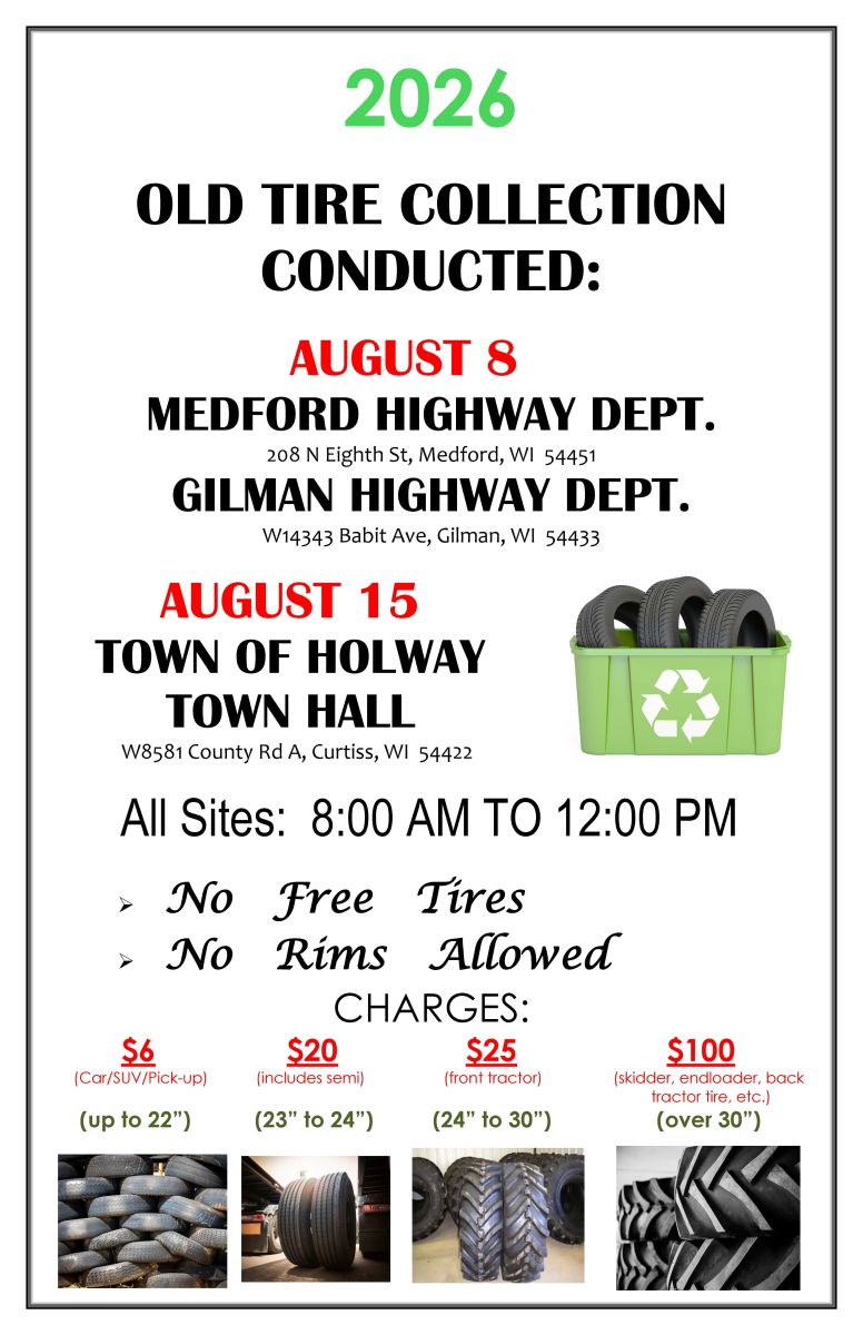 Taylor County Tire Collection 2026